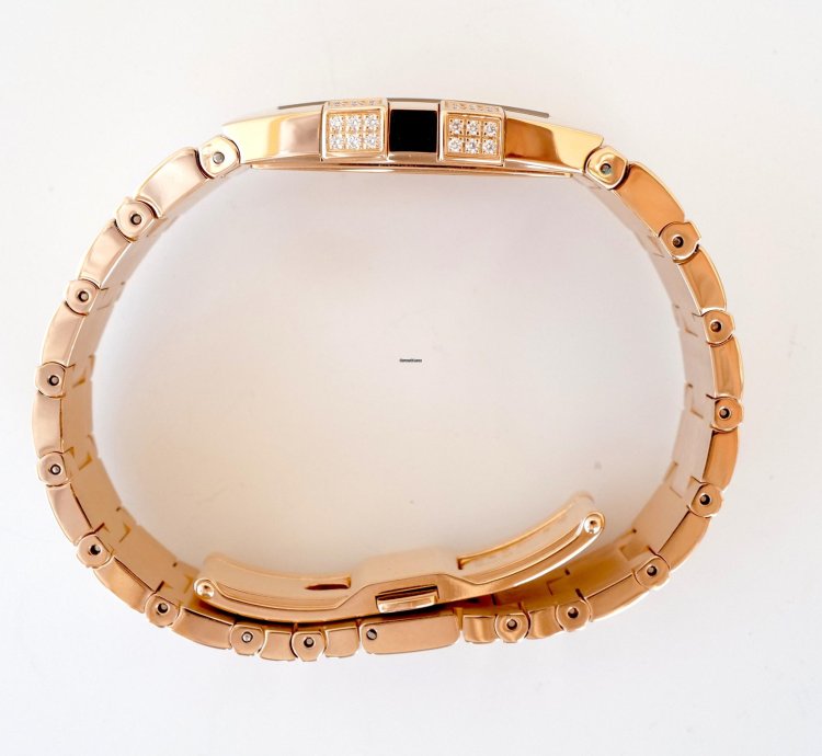 Omega Constellation Quartz Quadrella Quartz 18k Rose Gold Mop Dial