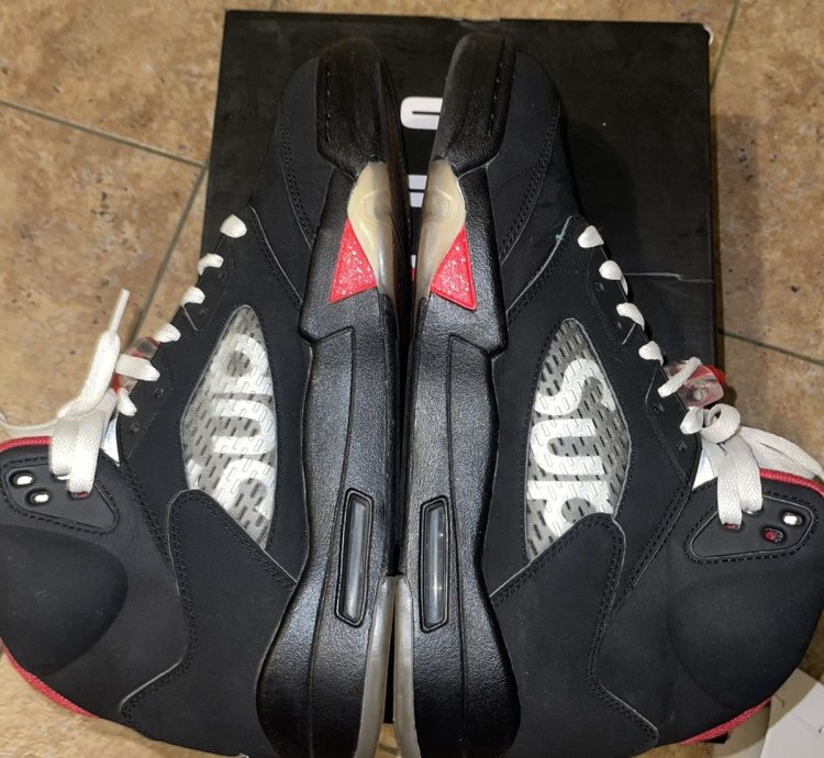 Supreme Jordan 5 Black 2015