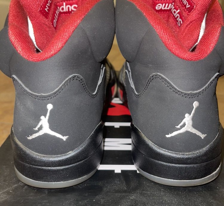Supreme Jordan 5 Black 2015