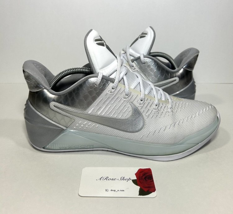 Nike Kobe Id White Silver Shoes Size 10