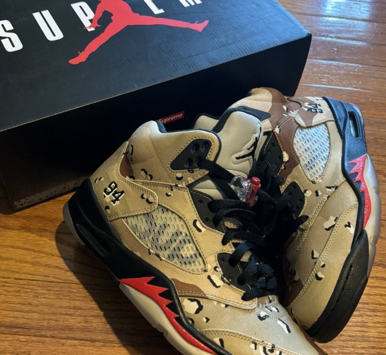 Supreme Jordan 5 Camo