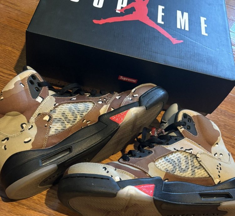 Supreme Jordan 5 Camo