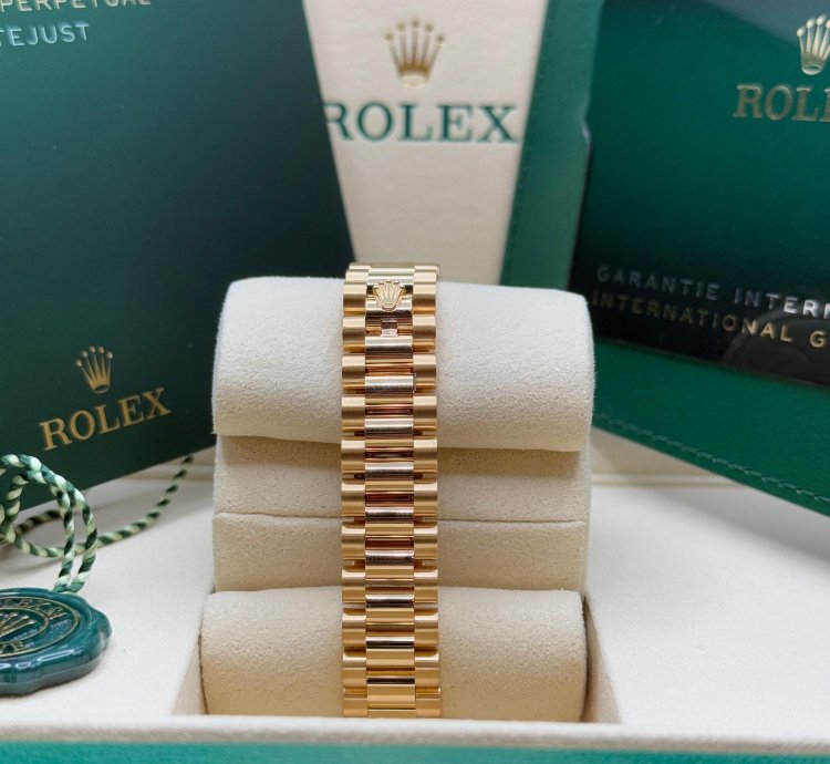Rolex Lady-datejust New 2025 Mother Of Pearl Diamond Dial 18k Gold Fluted President Bracelet