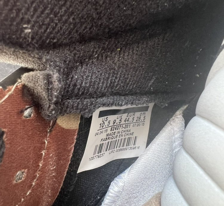Supreme Jordan 5 Retro Desert Camo Us10 5
