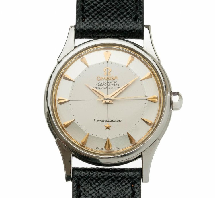 Omega Constellation Vintage Omega Constellation In 18k White Gold With White Pie-pan Dial 14381 2 From 1959