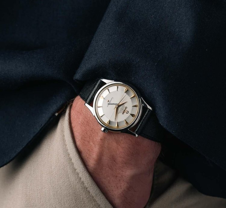 Omega Constellation Vintage Omega Constellation In 18k White Gold With White Pie-pan Dial 14381 2 From 1959