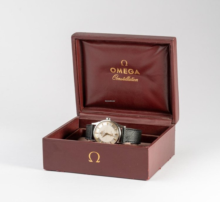 Omega Constellation Vintage Omega Constellation In 18k White Gold With White Pie-pan Dial 14381 2 From 1959