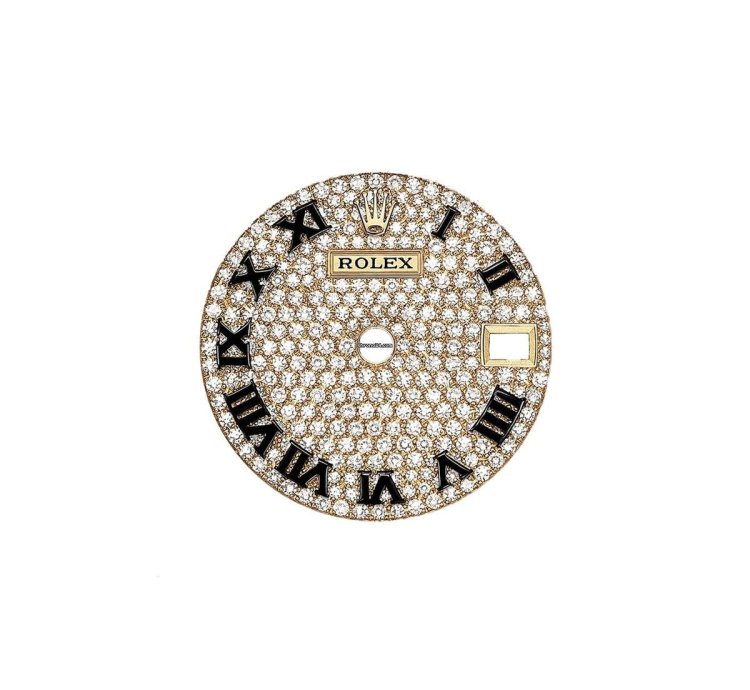 Rolex Lady-datejust Oyster 28 Mm Diamond-paved Dial 18k Yellow Gold Jubilee Bracelet 279138rbr-0030