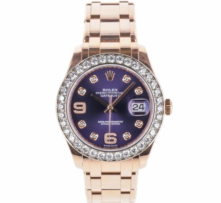 Rolex Lady-datejust Pearlmaster Aubergine