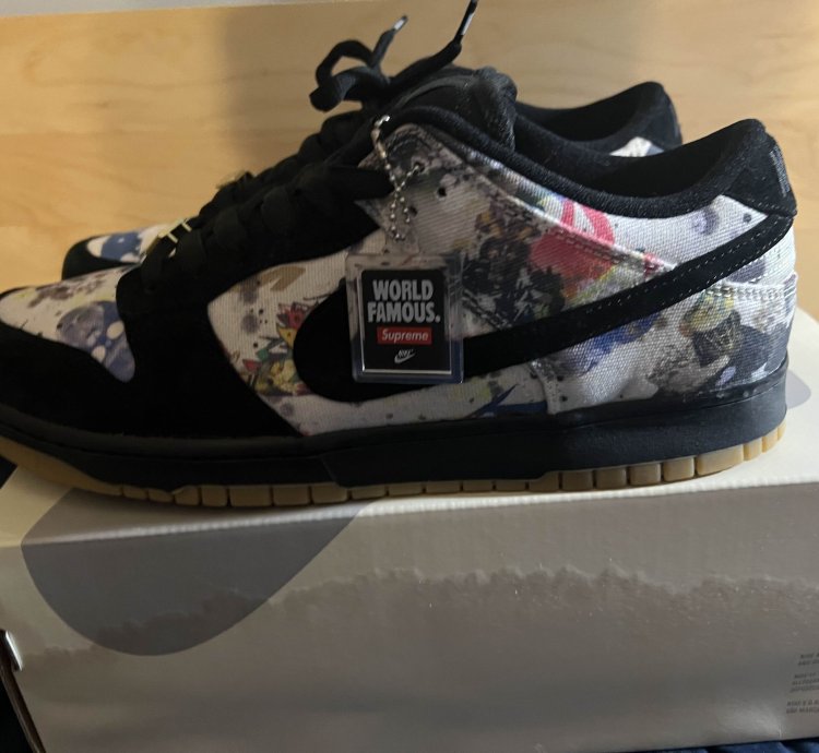 Supreme Nike Sb Dunk Low Og Qs - Rammellzee