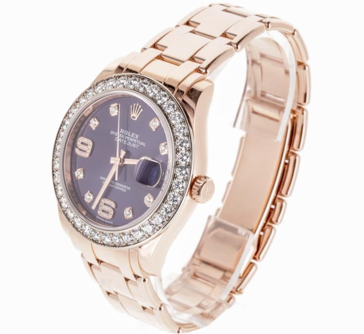 Rolex Lady-datejust Pearlmaster Aubergine
