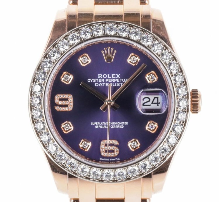 Rolex Lady-datejust Pearlmaster Aubergine