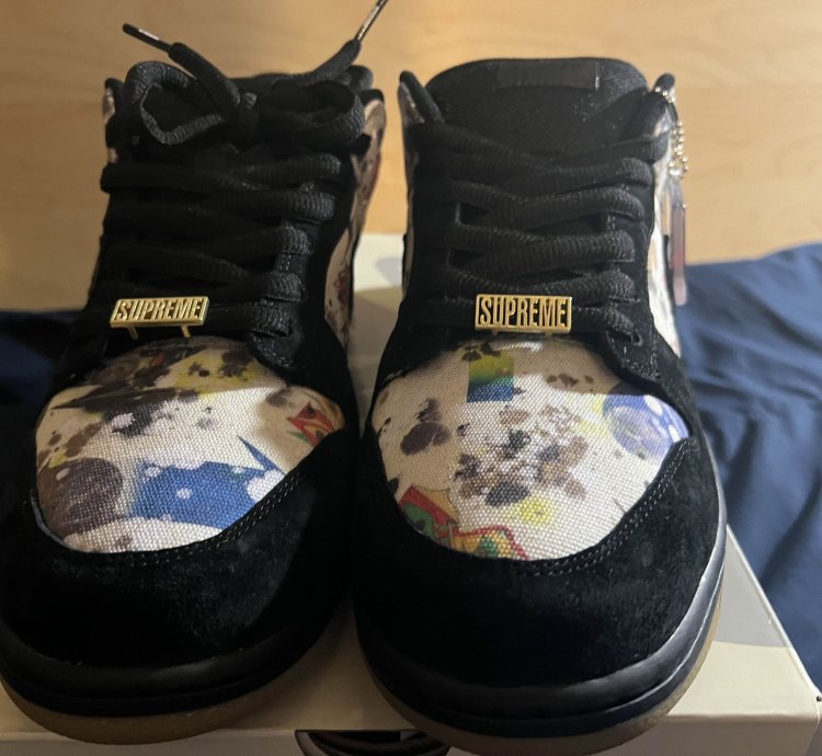 Supreme Nike Sb Dunk Low Og Qs - Rammellzee