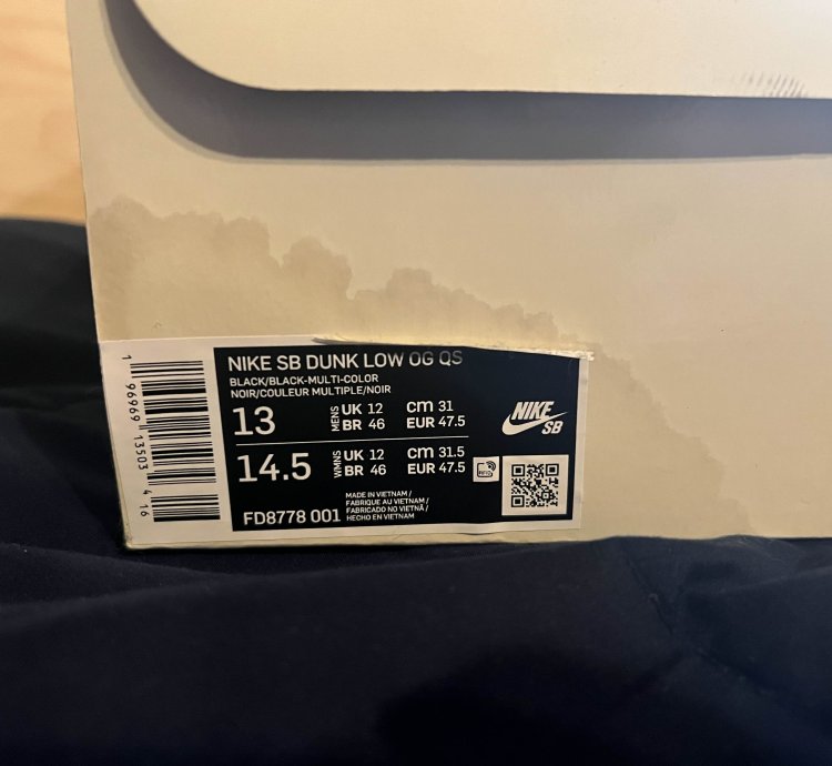 Supreme Nike Sb Dunk Low Og Qs - Rammellzee