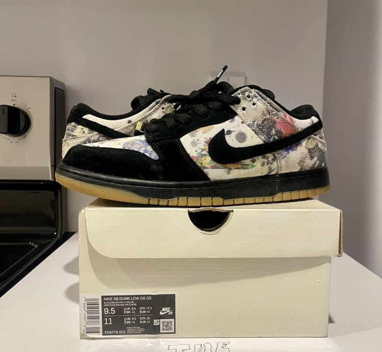 Supreme Nike Sb Dunk Low Og Qs Rammellzee