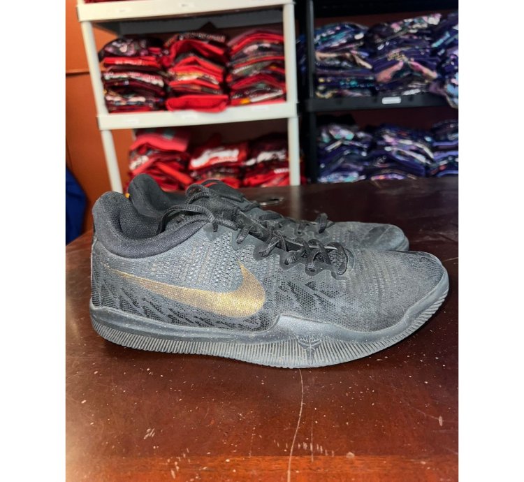Nike Kobe Mamba Rage Black Gold Shoes Basketball Size 9 5