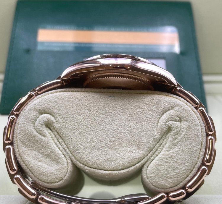 Rolex Lady-datejust Pearlmaster Rosegold Factory Orig Diamond Setting 34mm Box Papers Like New
