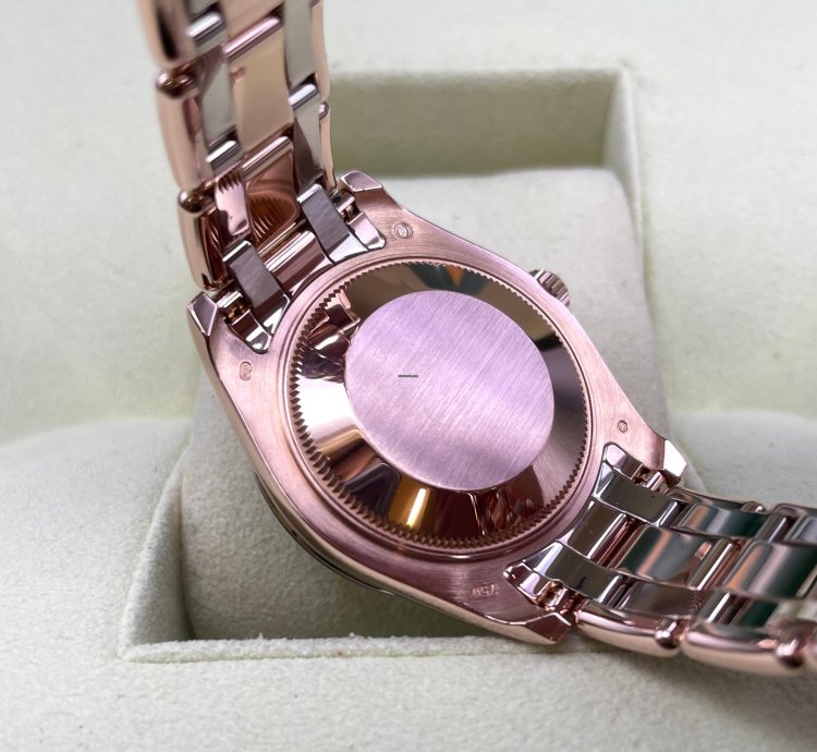 Rolex Lady-datejust Pearlmaster Rosegold Factory Orig Diamond Setting 34mm Box Papers Like New