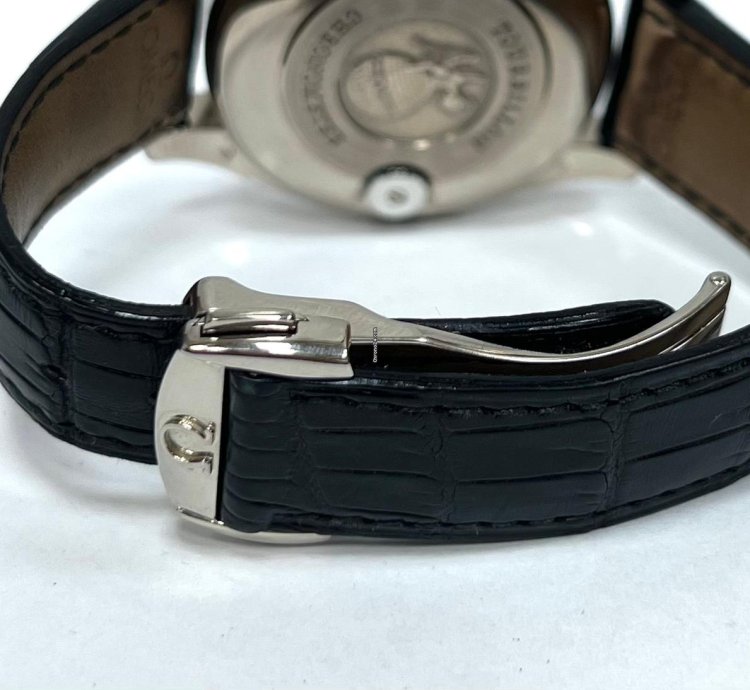 Omega De Ville Central Tourbillon White Gold Tourbillon Diamond Baguette Bezel Co Axial Chronometer Limited Edition