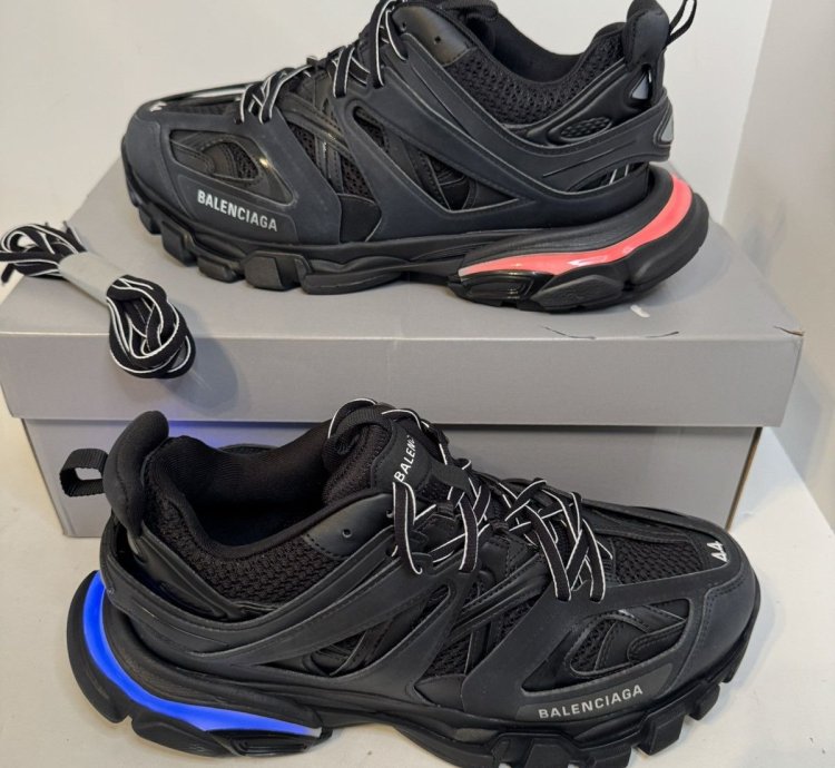 1500 Balenciaga Track Led Sneaker Black New Box Authentic