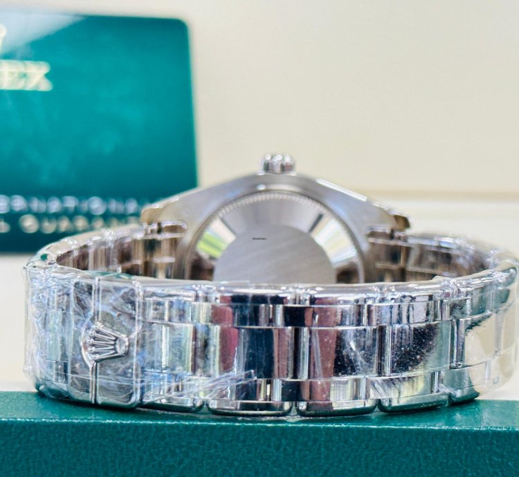 Rolex Lady-datejust Pearlmaster White Gold 81209 Factory Goldust Dream Mop Diamond Dial Unworn