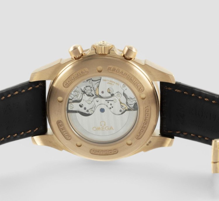 Omega De Ville Chronograph 18 Ct Red Gold Automatic Men Watch