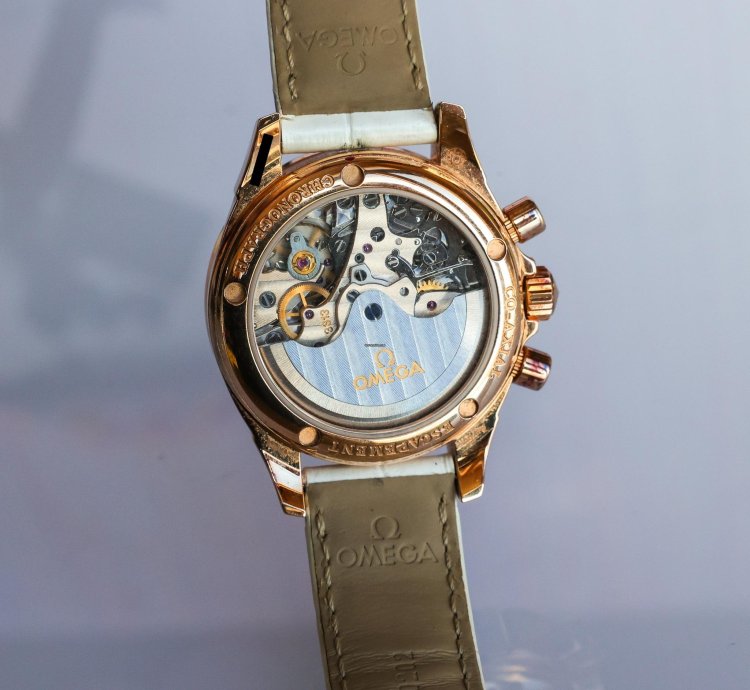 Omega De Ville Co-axial 18k Red Gold Diamond Bezel Mop Dial 422 58 35 50 05 002 35mm Full Set