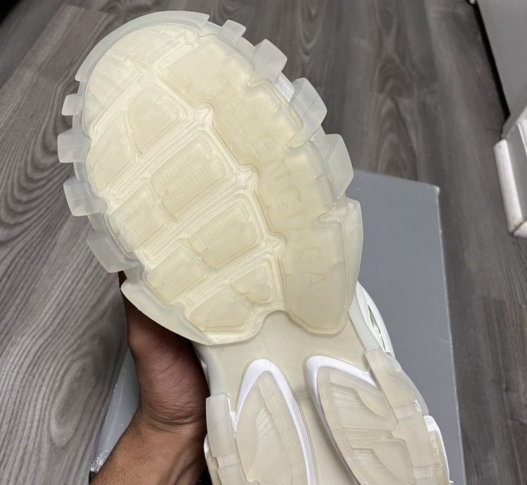 All White Glow In The Dark Balenciaga Track Runners