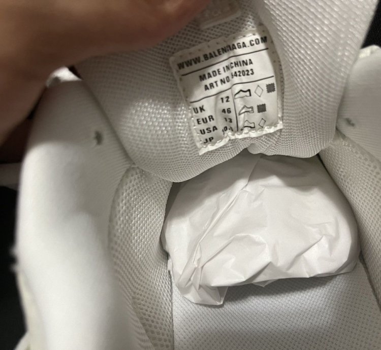 All White Glow In The Dark Balenciaga Track Runners