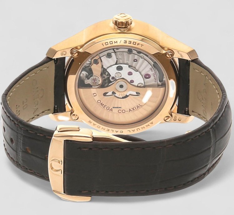 Omega De Ville Co-axial Brown Dial Men Watch