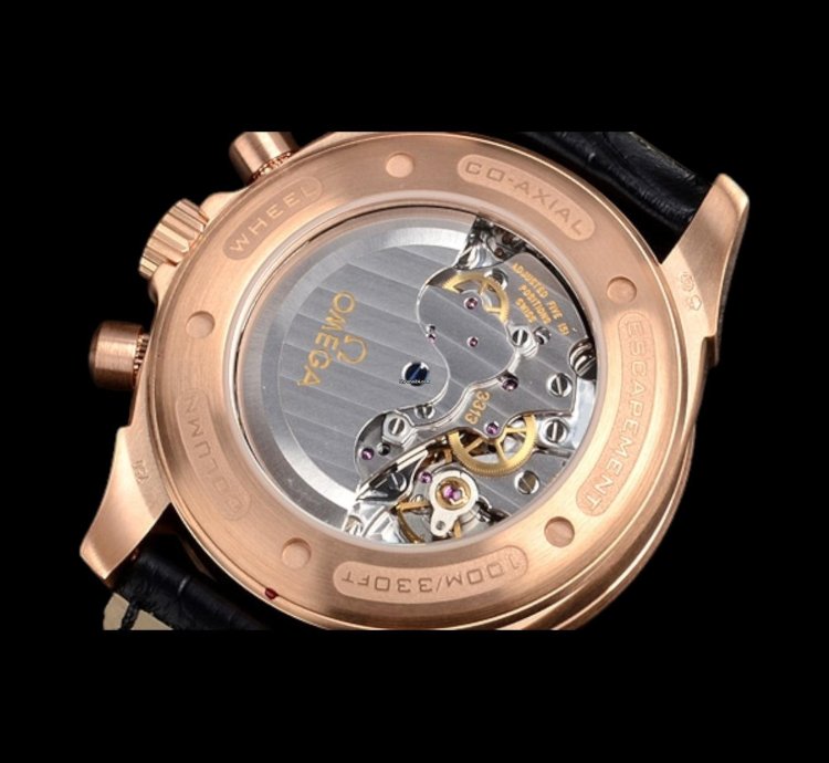 Omega De Ville Co-axial Chronoscope 41mm Automatic In Rose Gold