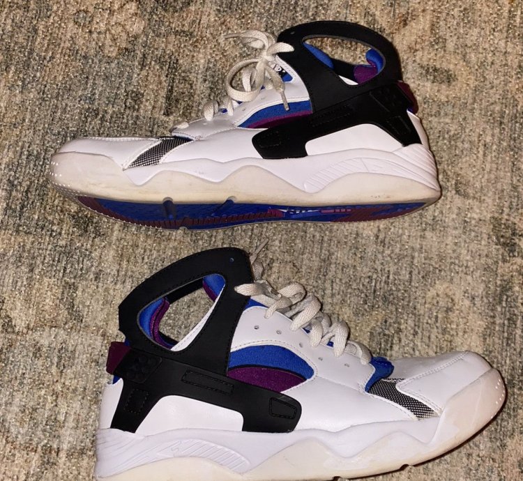Air Flight Huarache Prm Qs White Lyon Blue