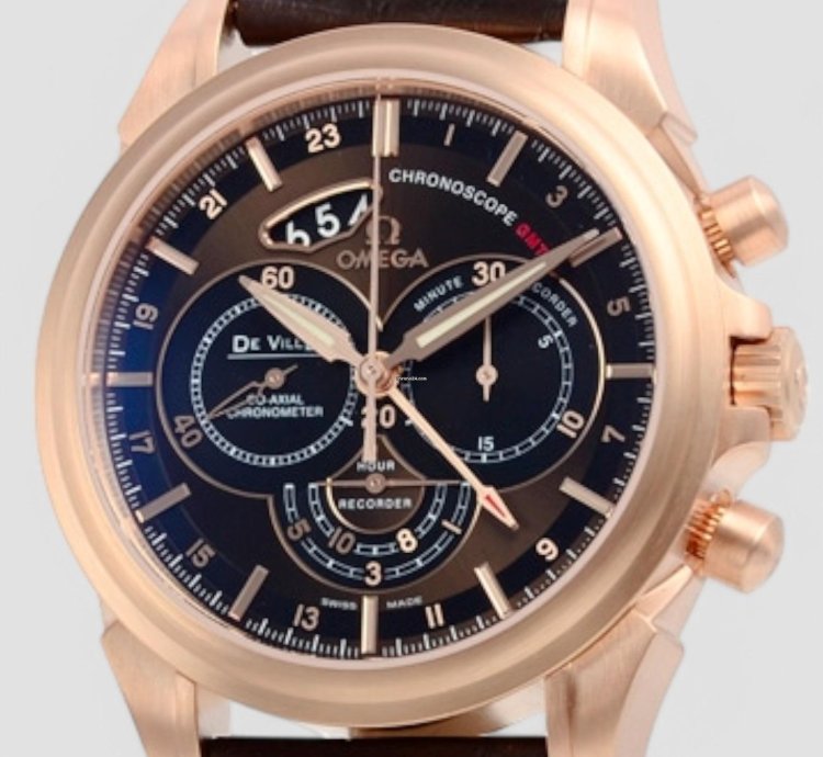 Omega De Ville Co-axial Chronoscope Gmt Mens Watch