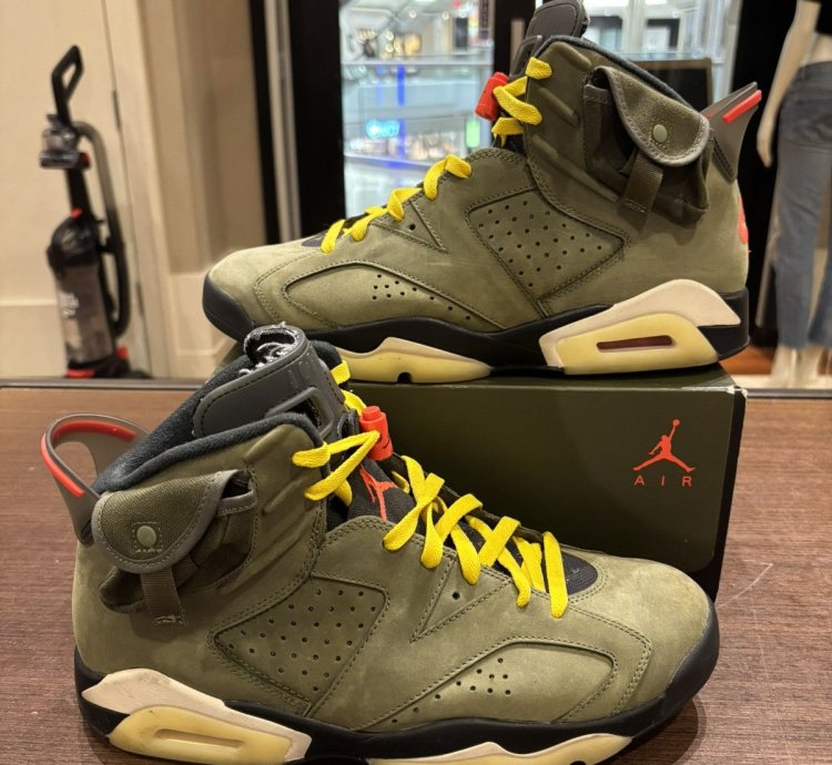 Travis Scoot Jordan 6 High Green