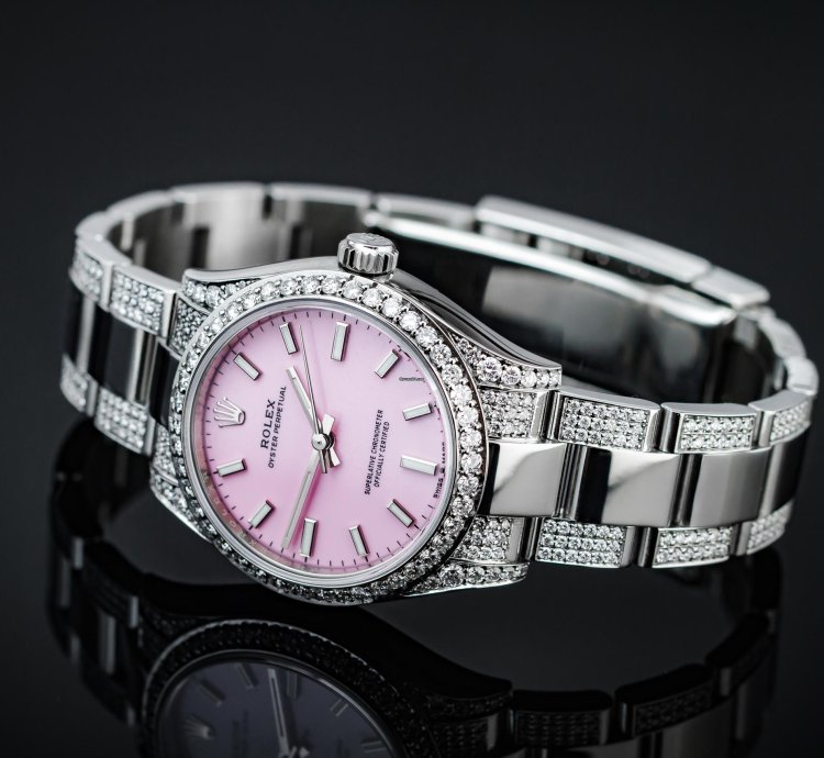 Rolex Oyster Perpetual 31 Iced Candy Pink