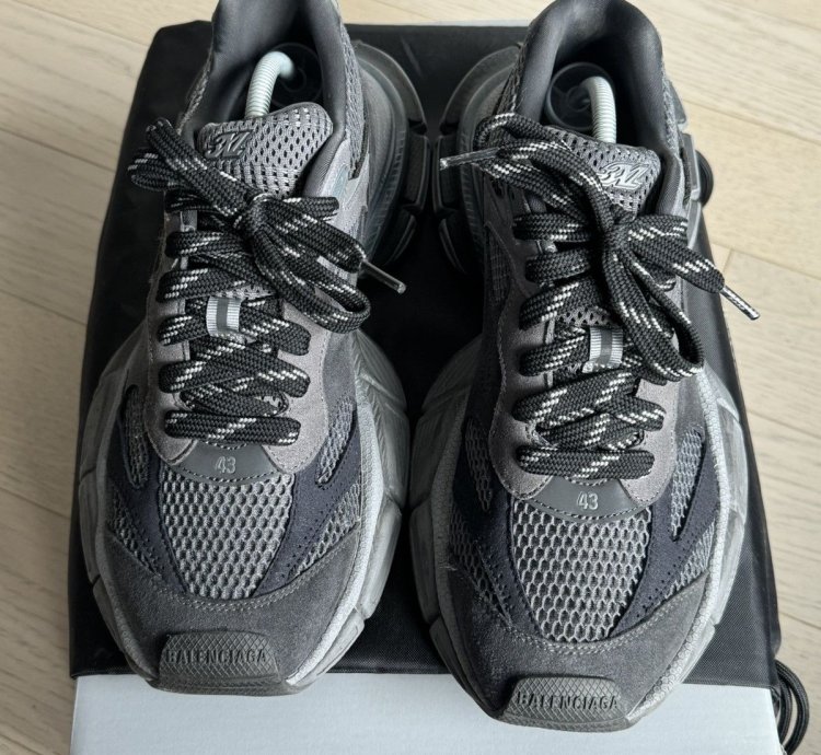 Balenciaga 3xl Black Suede Mesh