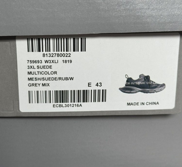 Balenciaga 3xl Black Suede Mesh