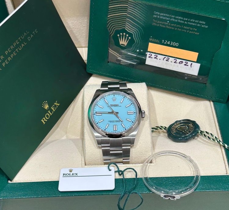 Rolex Oyster Perpetual 41 124300 Oyster Perpetual 41 - Turquoise Dial
