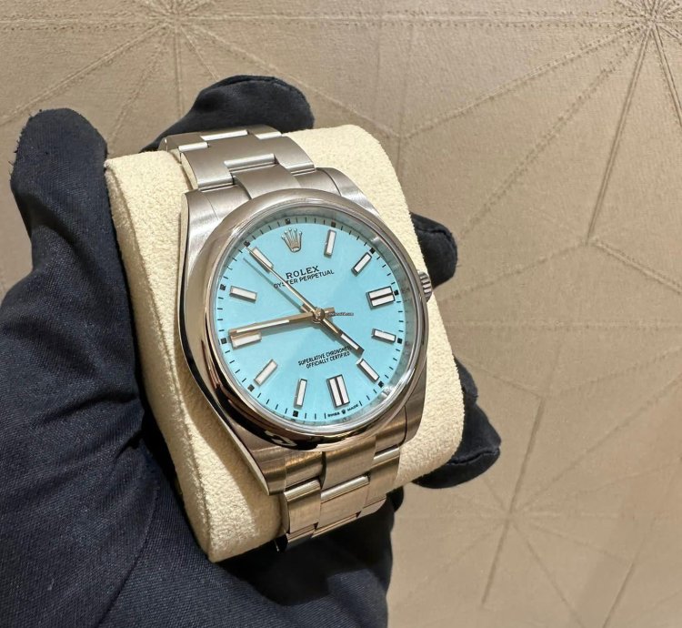Rolex Oyster Perpetual 41 124300 Oyster Perpetual 41 - Turquoise Dial