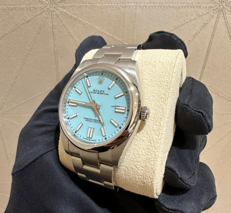 Rolex Oyster Perpetual 41 124300 Oyster Perpetual 41 - Turquoise Dial
