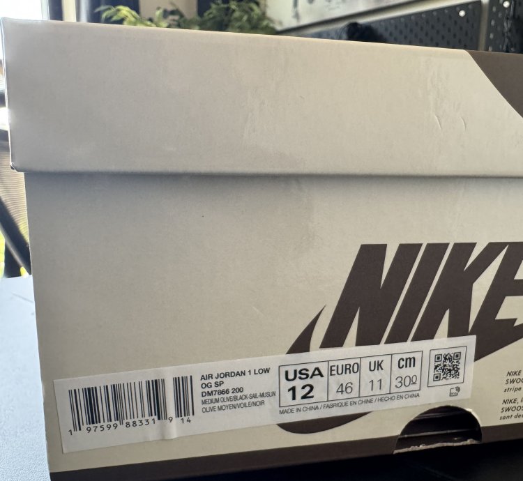 Travis Scott Air Jordan 1 Low Og Medium Olive