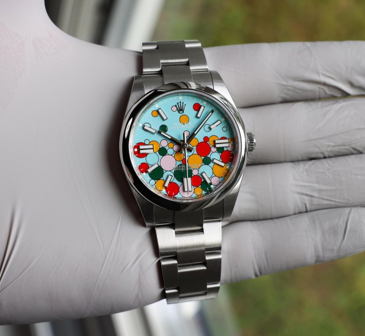 Rolex Oyster Perpetual 41 2024 124300 Celebration Turquoise Blue Steel 41 Mm
