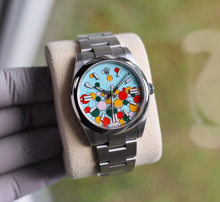 Rolex Oyster Perpetual 41 2024 124300 Celebration Turquoise Blue Steel 41 Mm