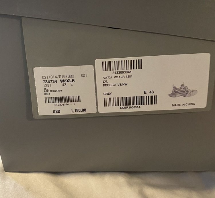 Balenciaga 3xl Sneakers Reflective Grey