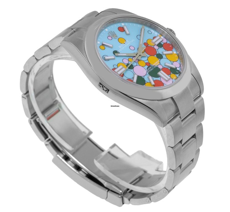 Rolex Oyster Perpetual 41 41mm Stainless Steel Celebration Index Dial Smooth Bezel 124300