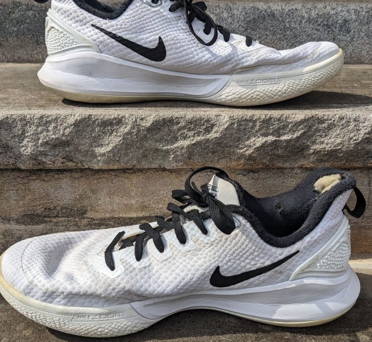Nike Mamba Focus Men Size 8 5 White Black Shoes At1214-100