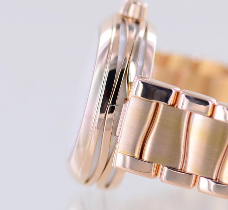 Omega De Ville Ladymatic 18k Ros Gold Co-axial Diamond Supernova Dial Mop Luxus