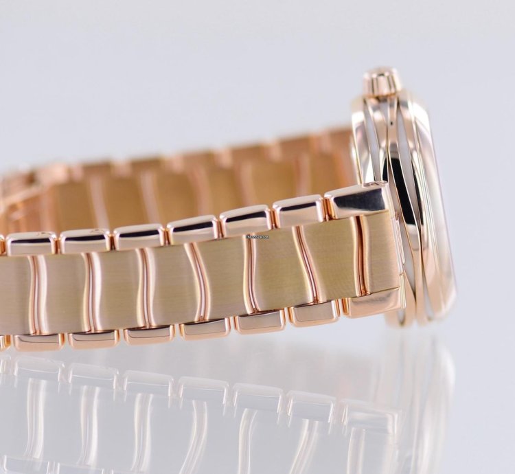 Omega De Ville Ladymatic 18k Ros Gold Co-axial Diamond Supernova Dial Mop Luxus