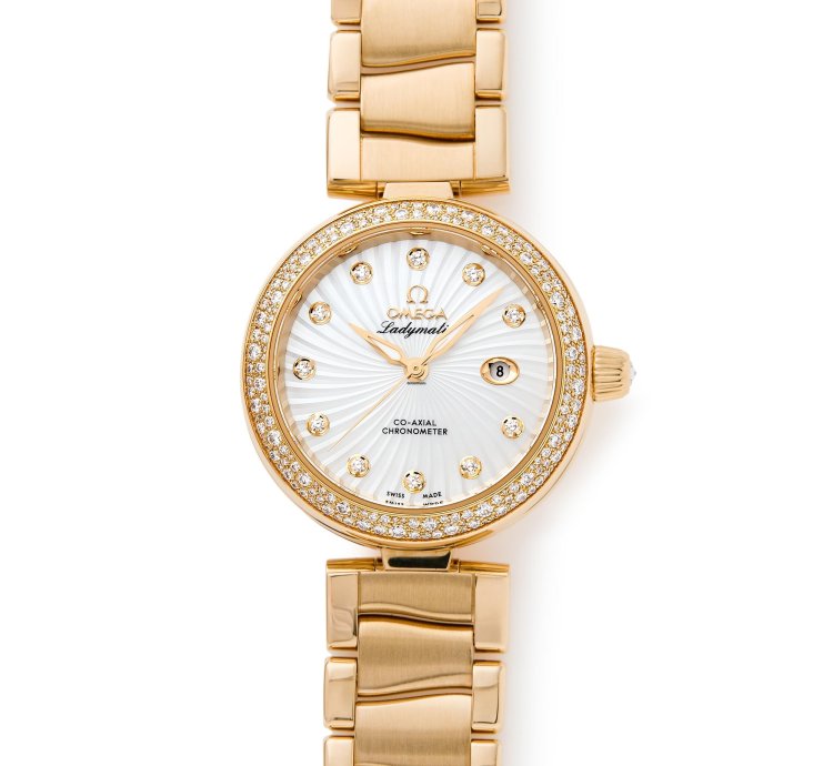 Omega De Ville Ladymatic 18k Yellow Gold 425 65 34 20 002 - Com003382