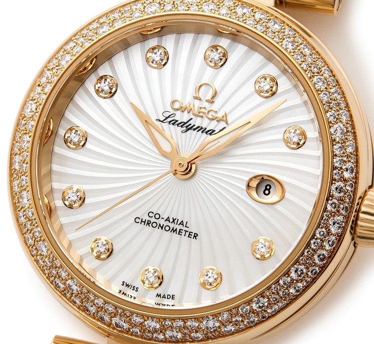 Omega De Ville Ladymatic 18k Yellow Gold 425 65 34 20 002 - Com003382